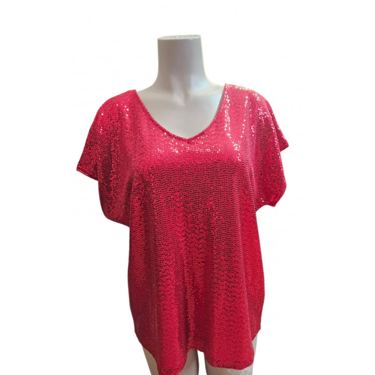 PULL ROUGE SEQUIN