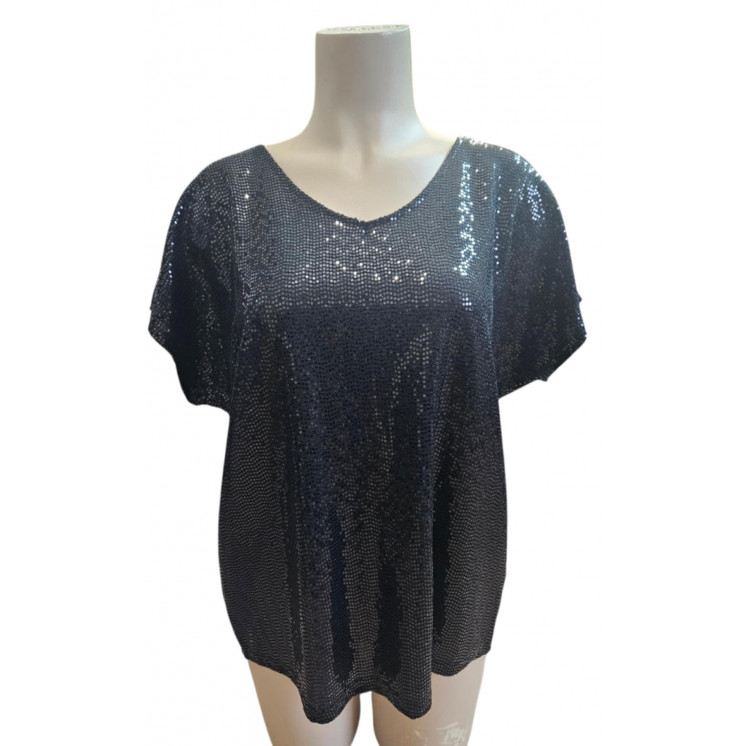 PULL NOIR SEQUIN