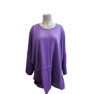 BLOUSE VIOLETTE BELLE TAILLE