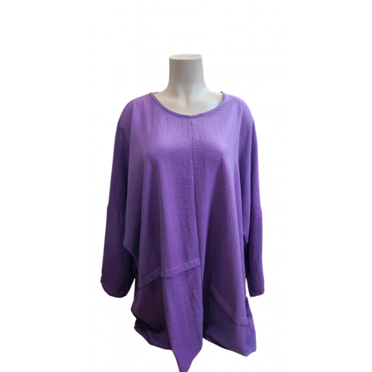 BLOUSE VIOLETTE BELLE TAILLE