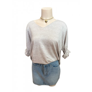 PULL FIN BASIQUE TAUPE