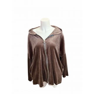 VESTE VELOUR CHOCOLAT