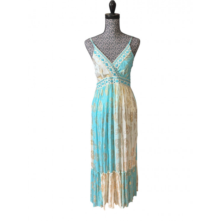 Robe bohème longue lurex