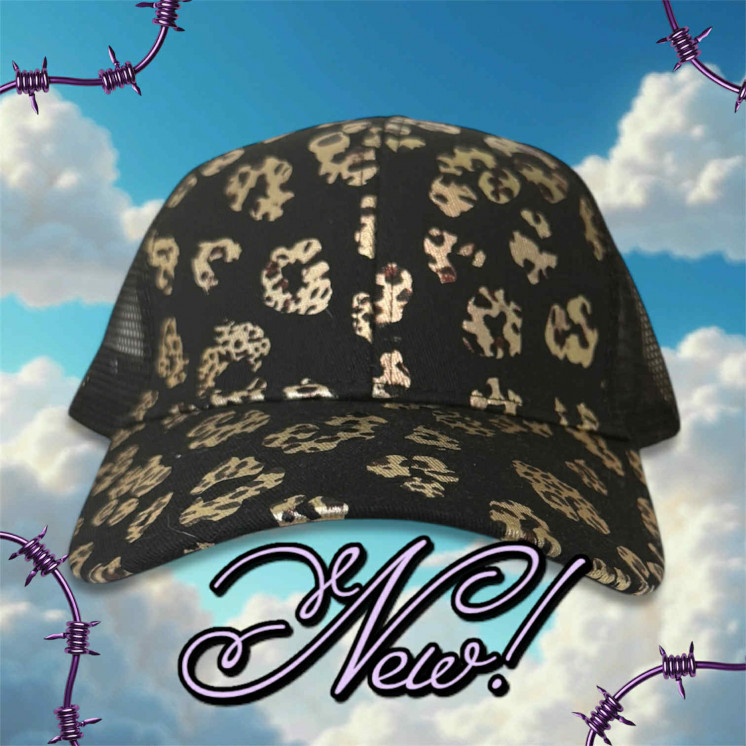Casquette léopard réglable