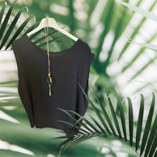 Top noir collier