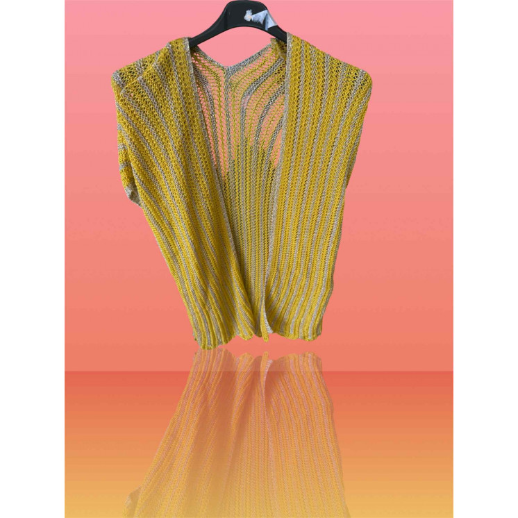 Gilet sans manche jaune