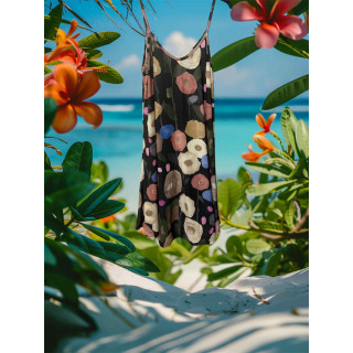 Robe courte motifs ronds