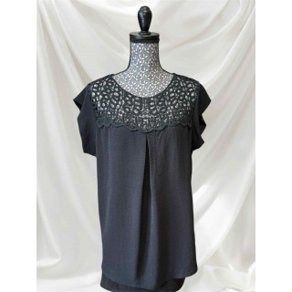 Blouse broderie noire