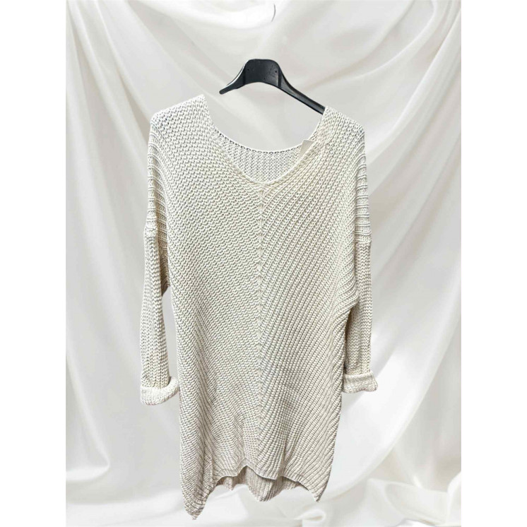Pull long beige