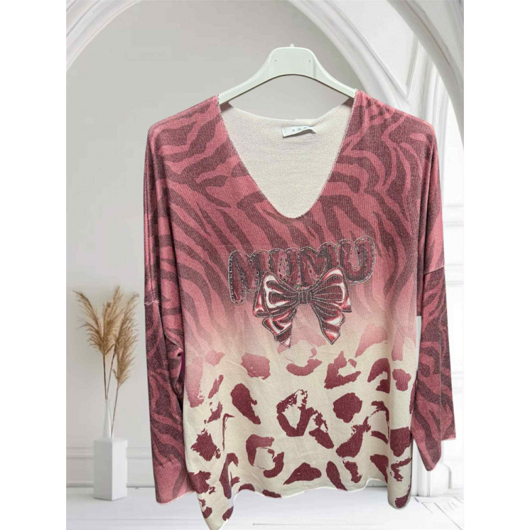 Pull mumu bordeaux