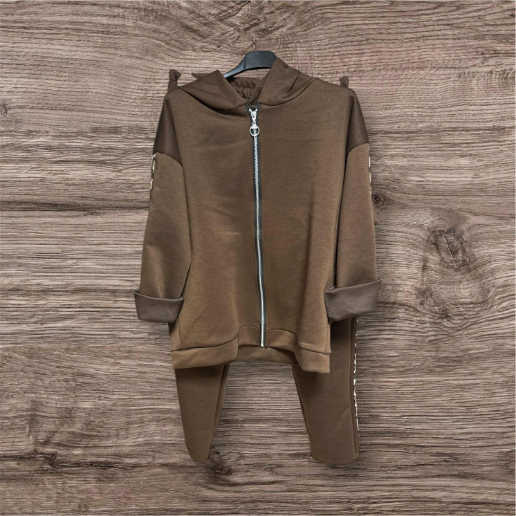 Ensemble chocolat léopard