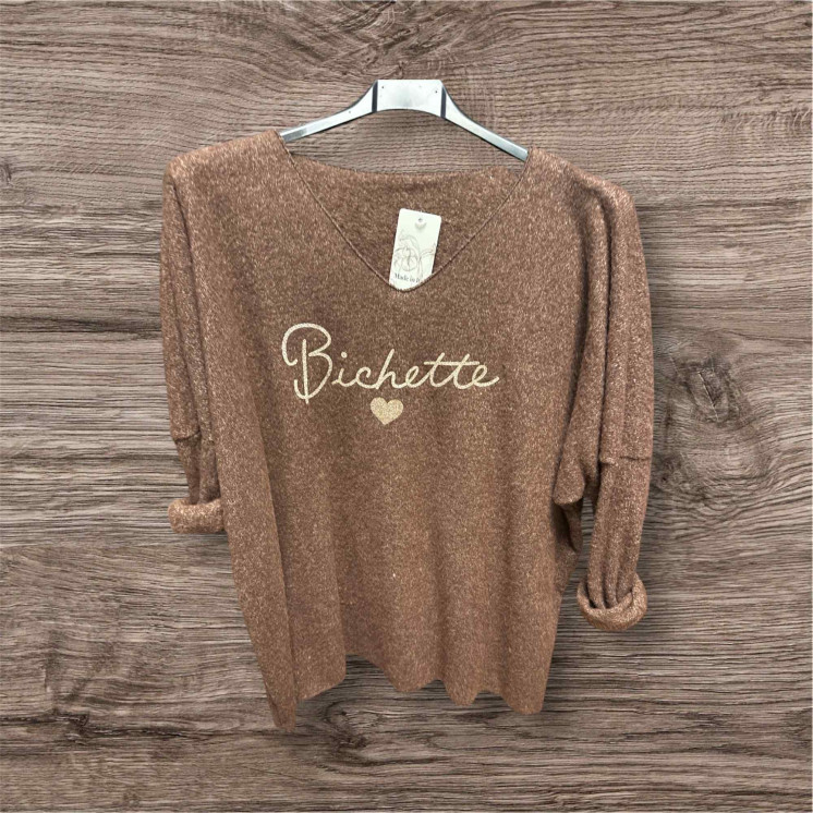 Pull chocolat bichette  40/50