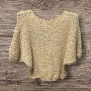 Pull beige manche courte   36/42