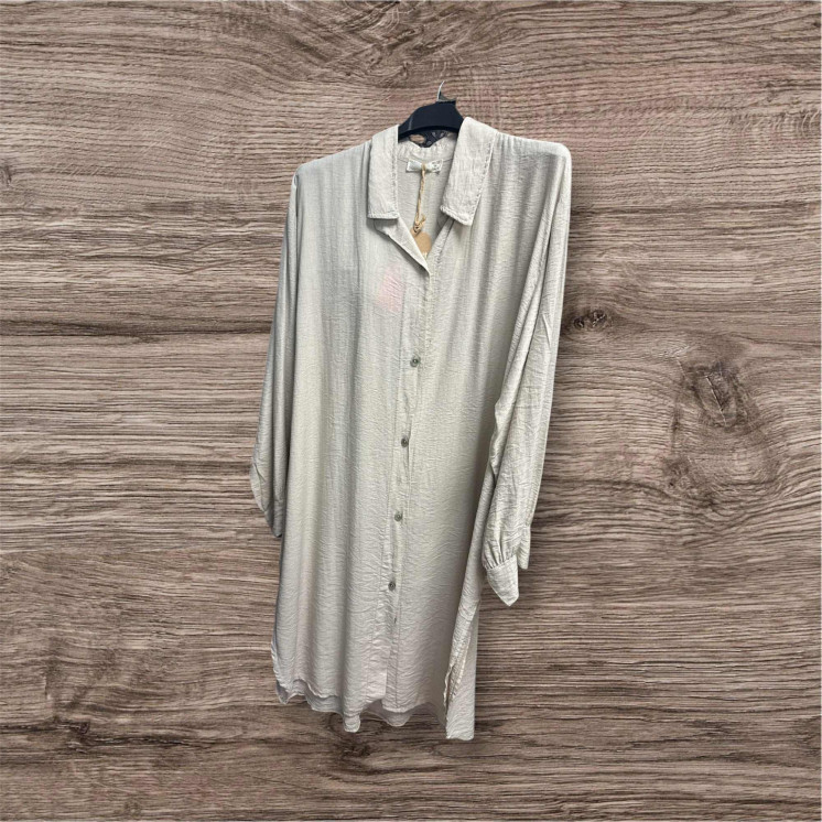 Robe beige chemise