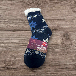 Chaussette chausson marine