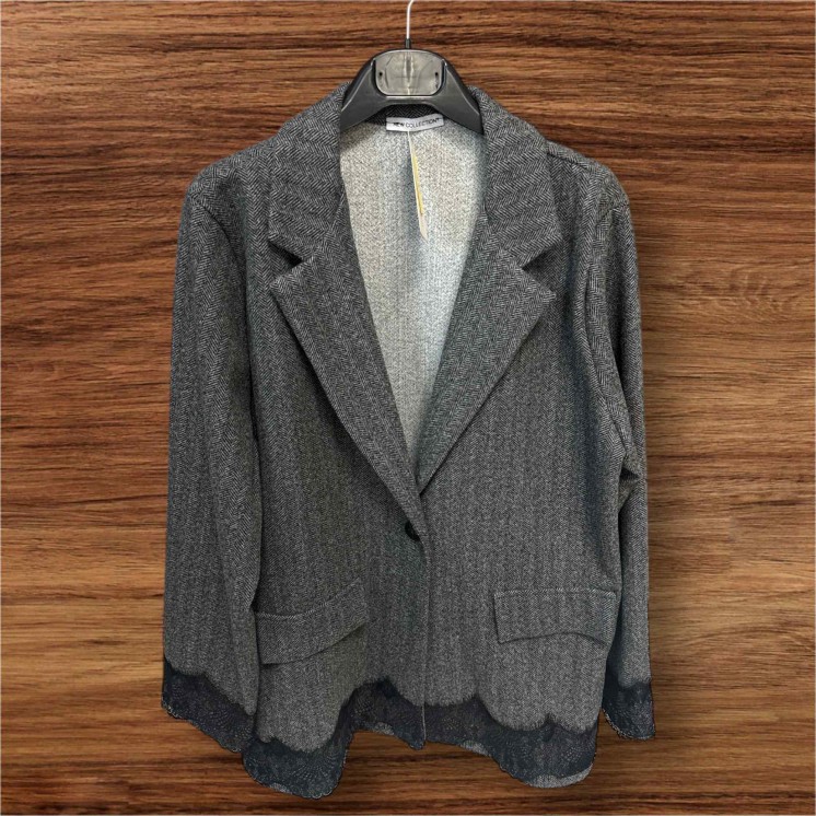 Veste blazer loose dentelle