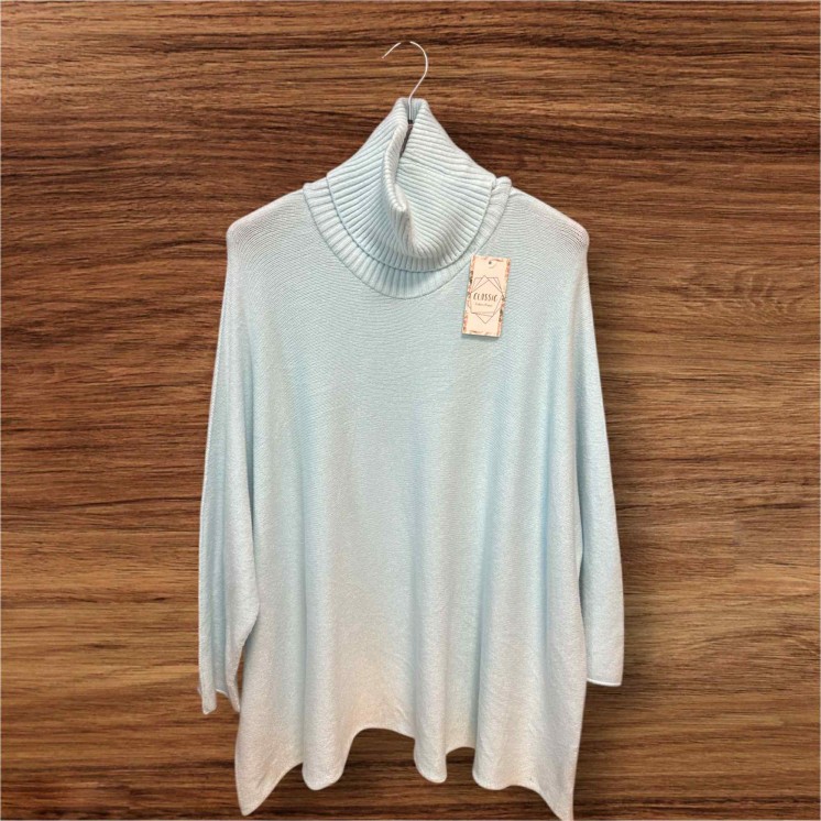 Pull Beige col belle taille