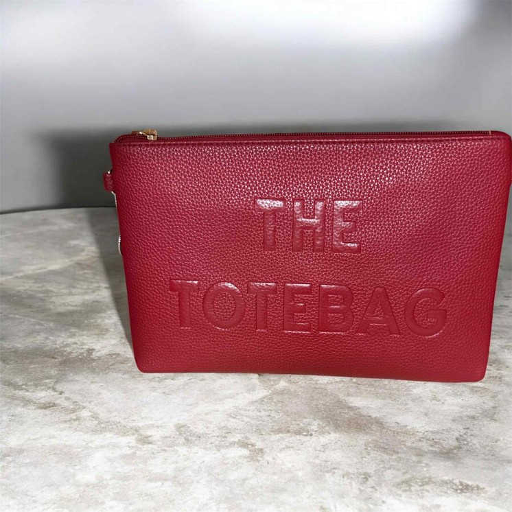 Sac pochette bordeaux