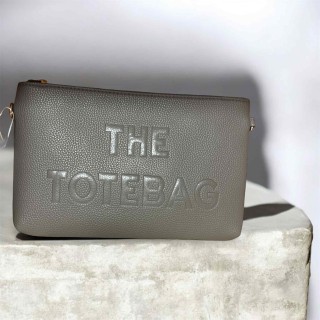 Sac pochette gris