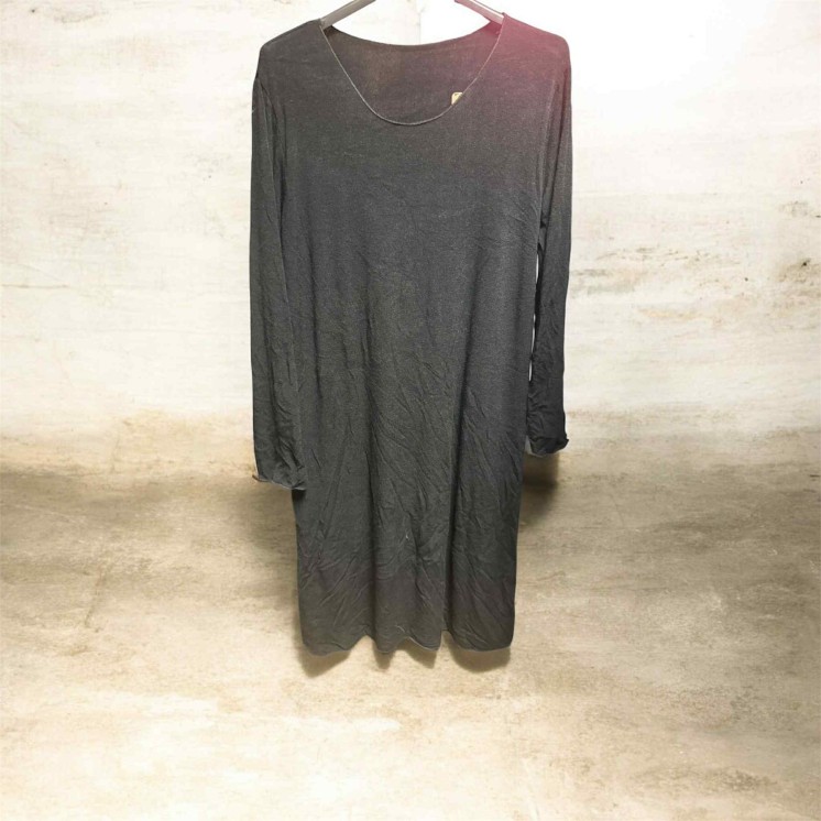 Robe t-shirt longue Noire