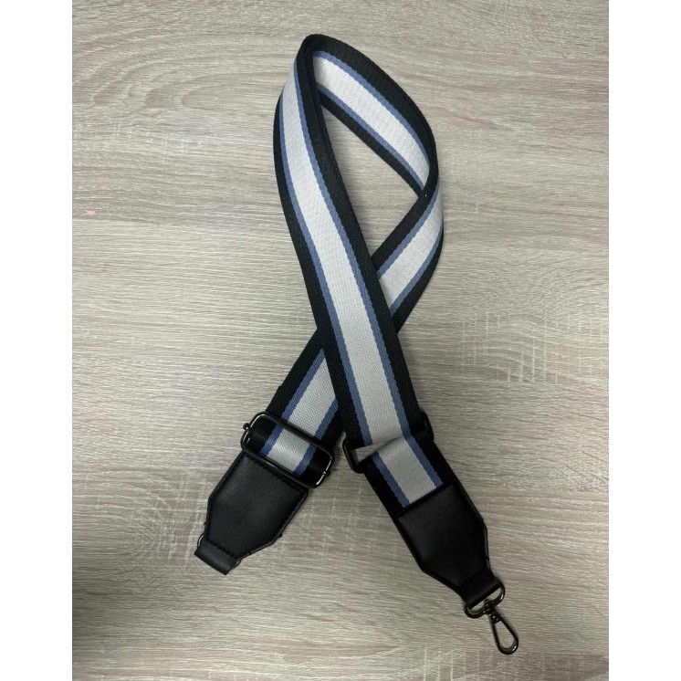 Bandoulière bleu blanche noir