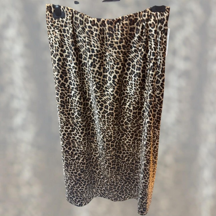 Jupe effet satin Léopard  50