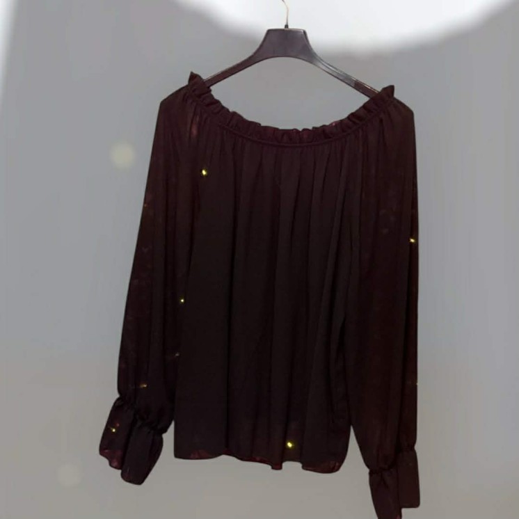 Blouse noire voile