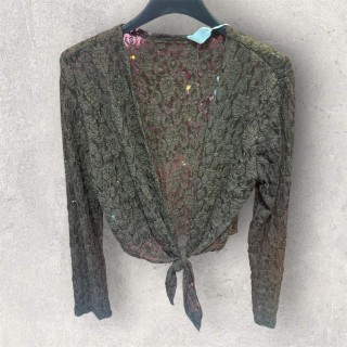 Cache cœur dentelle chocolat