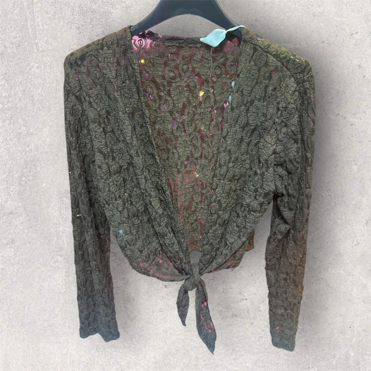 Cache cœur dentelle chocolat