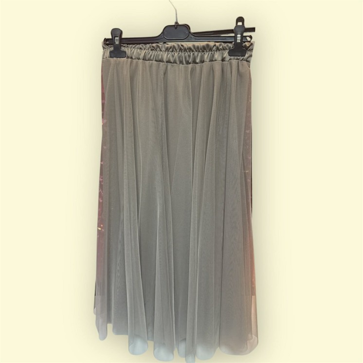 Jupe voile taupe