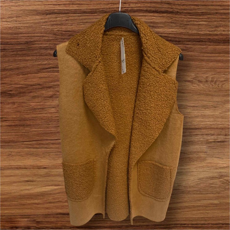 Gilet sans manche doudou