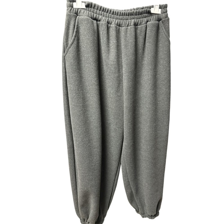 PANTALON LARGE GRIS