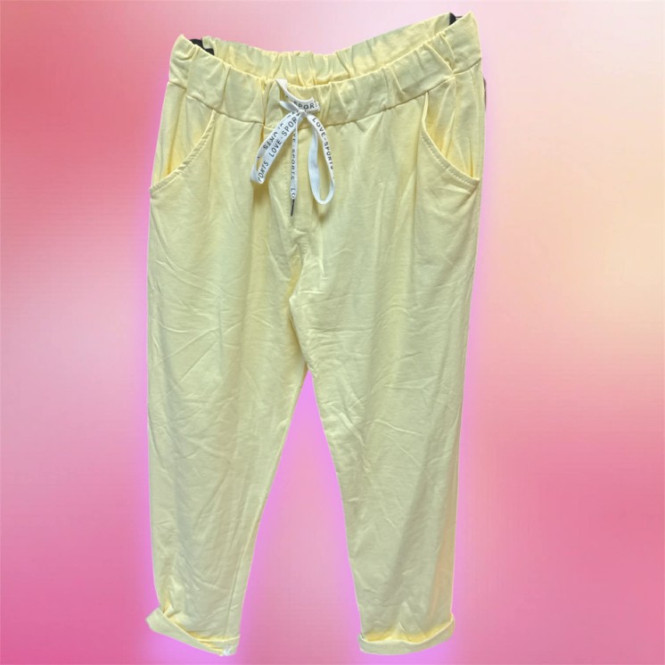 Pantalon jaune décontracté