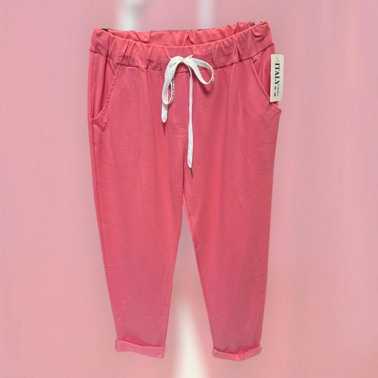 Pantalon rose decontracté