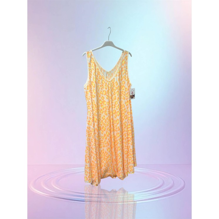Robe léopard Orange