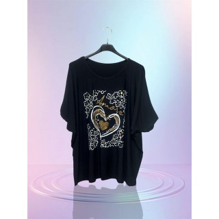 T-shirt amour noir