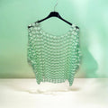 T-shirt fleurs, vertes
