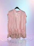Blouse tencel rose