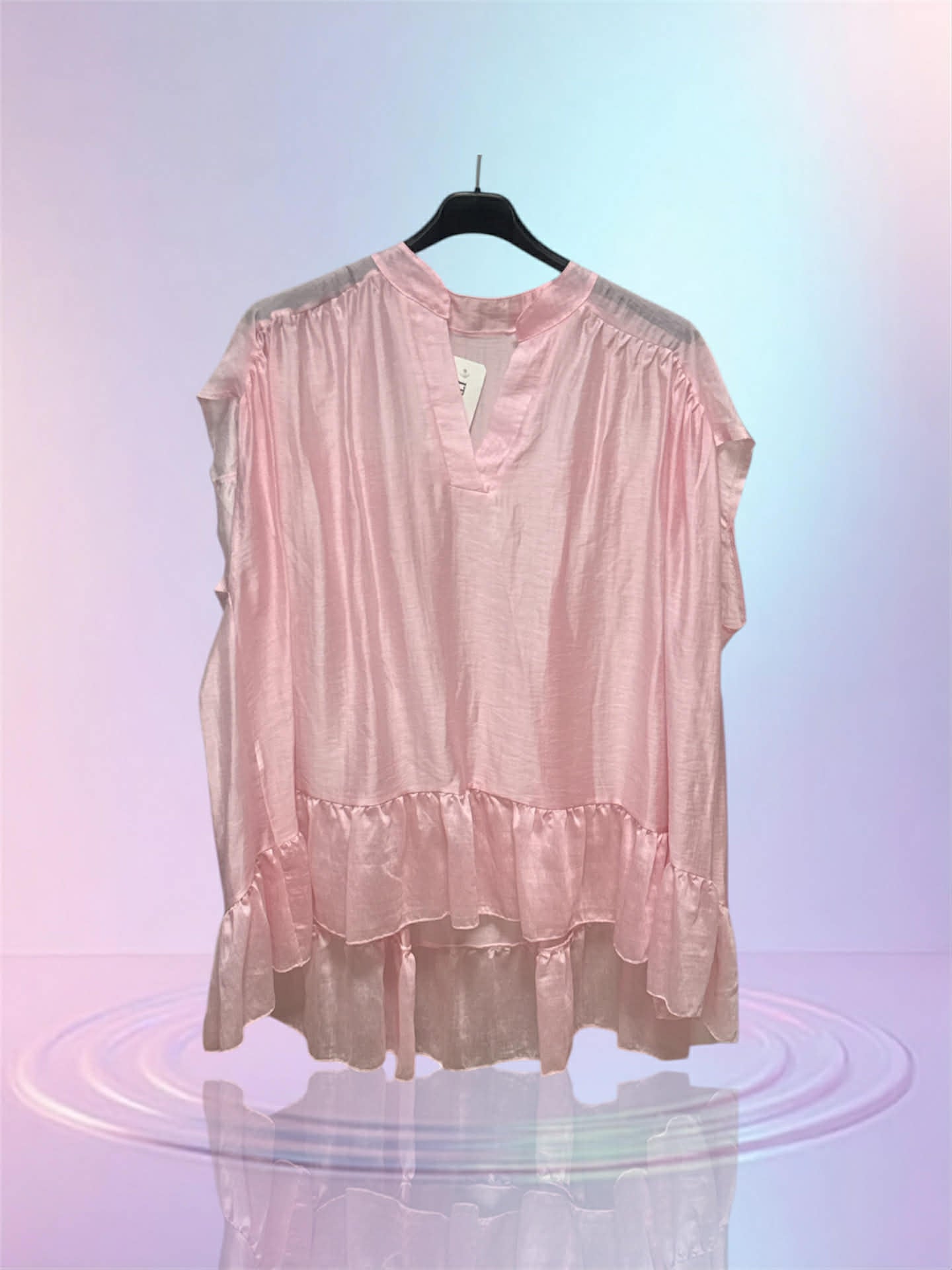 Blouse tencel rose