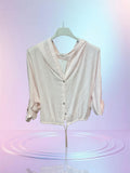 Chemise rose poudré