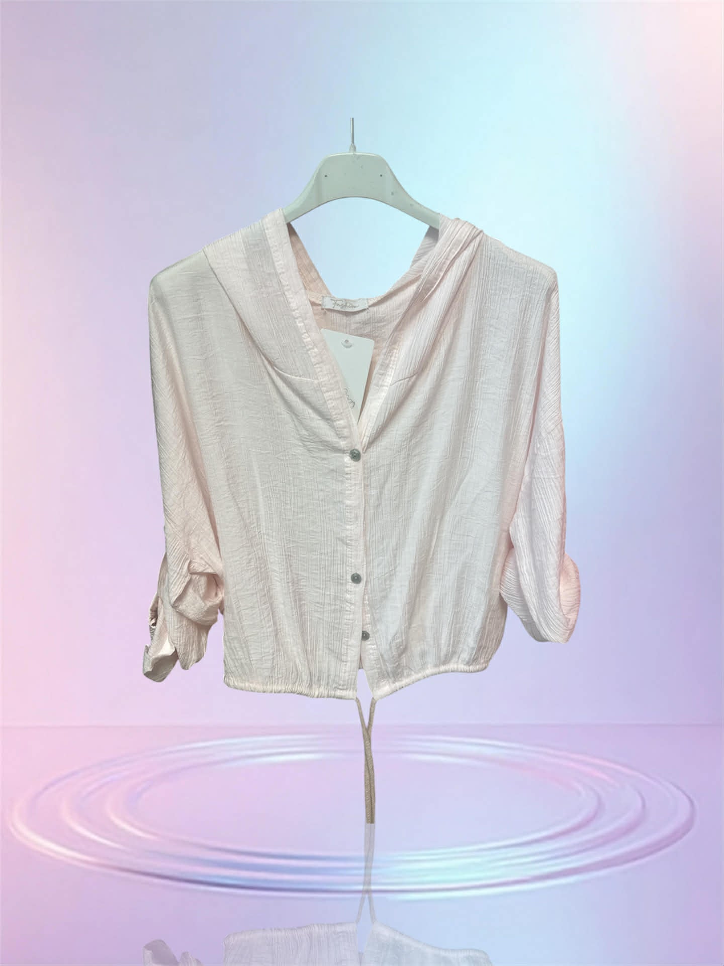 Chemise rose poudré