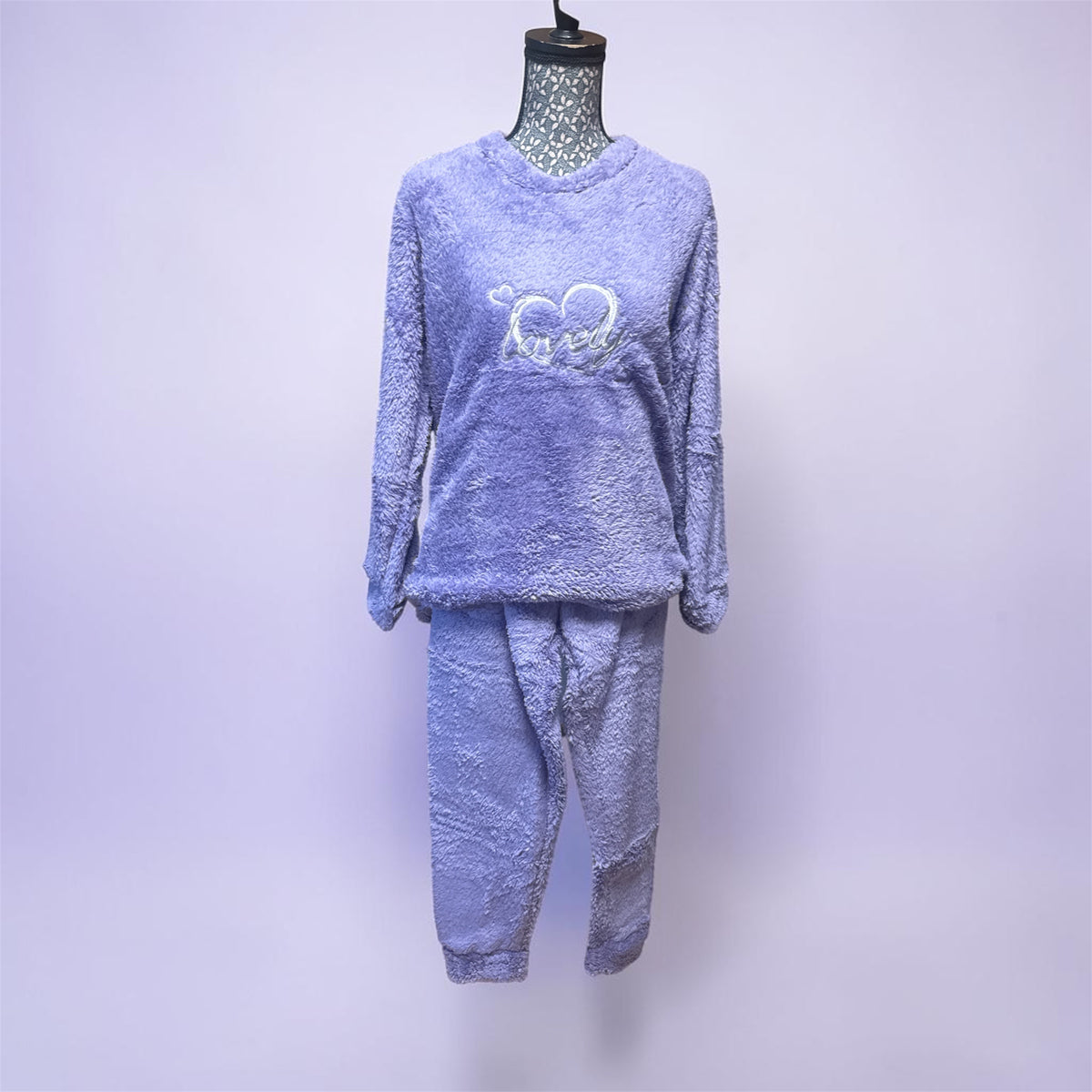 Pyjama, cœur violet XXXL