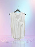 Chemise sans manche blanche