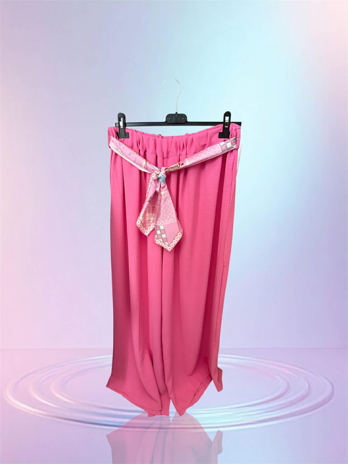 Pantalon fluide rose