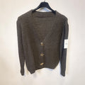 Gilet, marron, bijoux