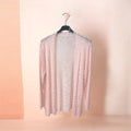 Gilet rose, sans bouton, 36 42