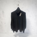 Pull noir col roulé