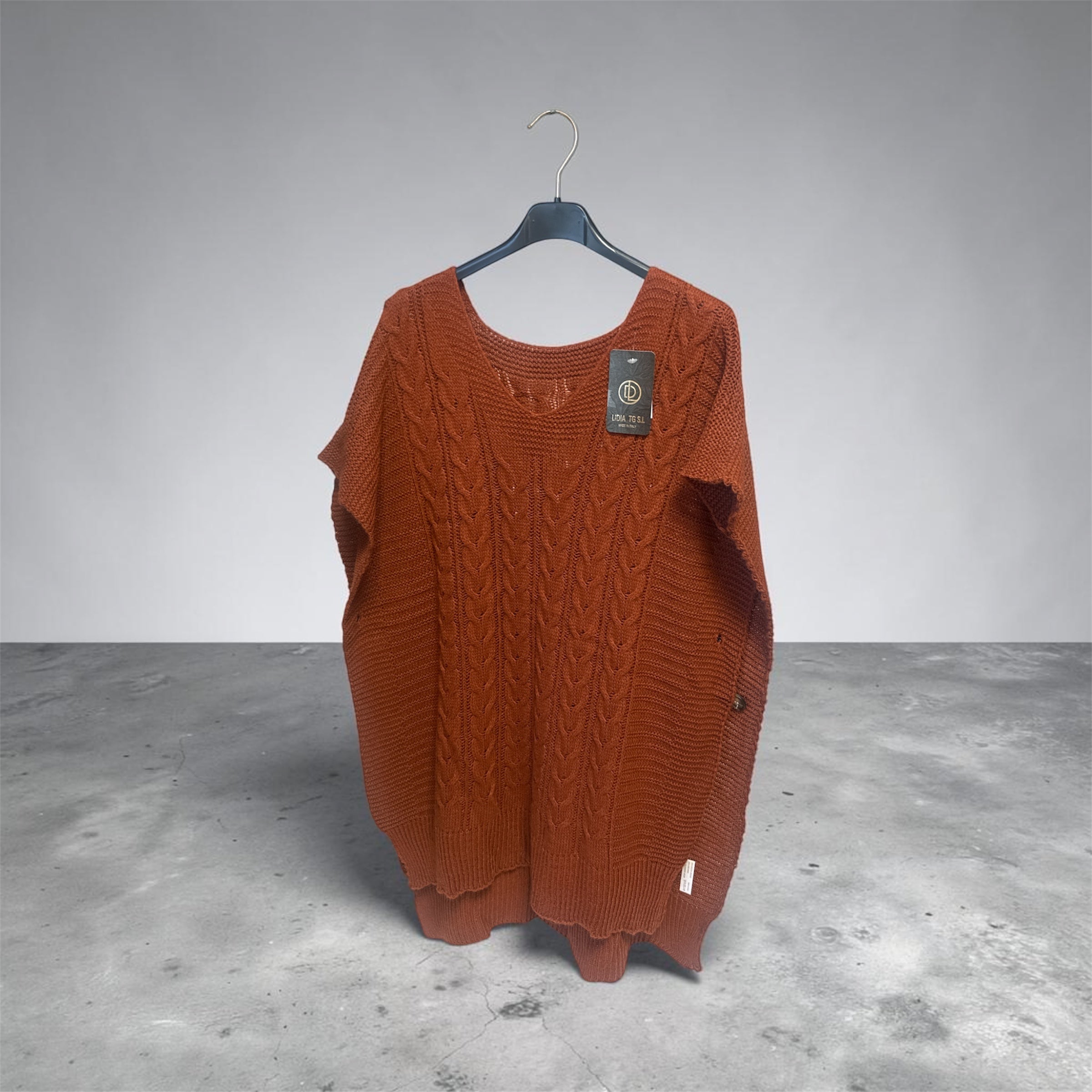 Poncho terracotta