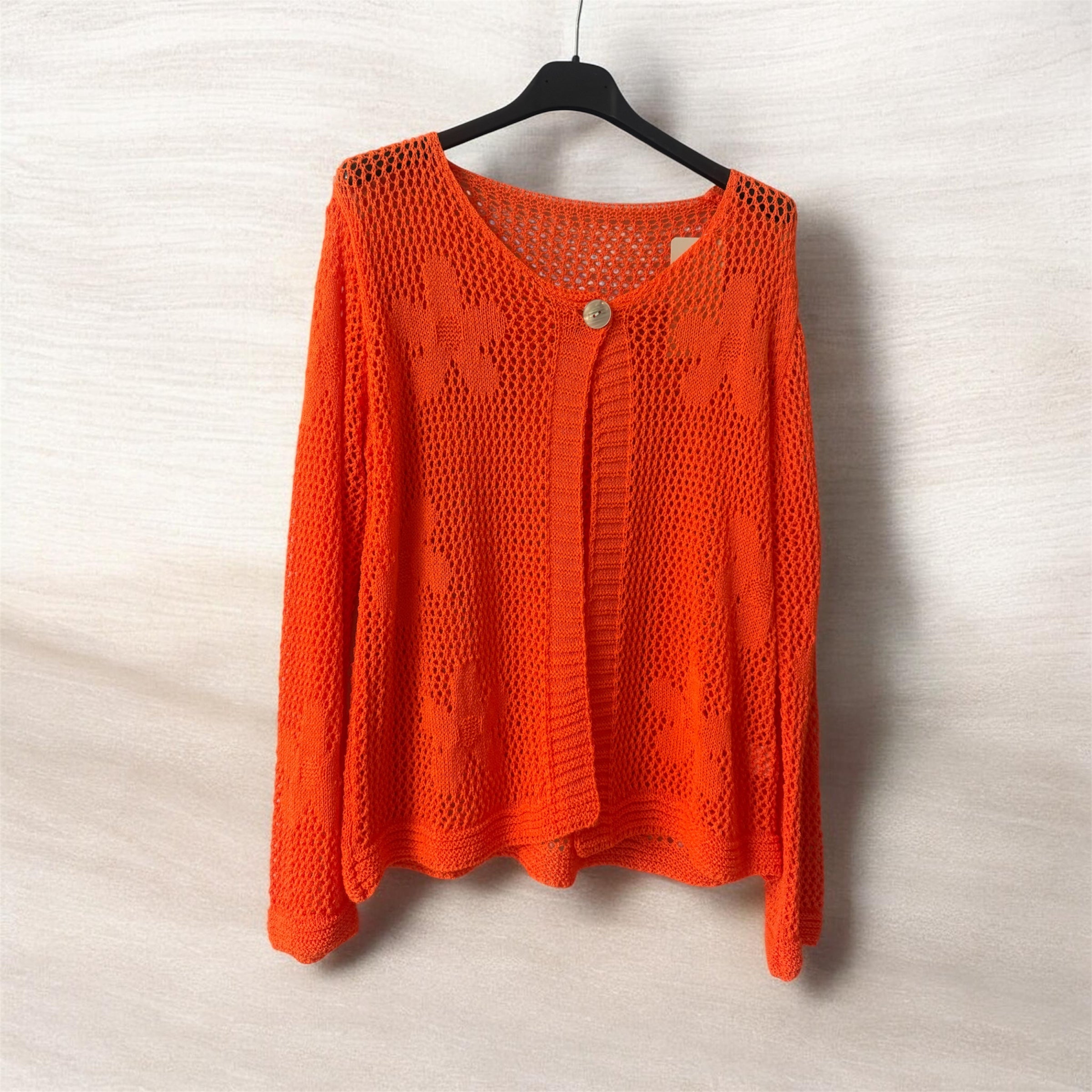 Gilet ajouré Orange