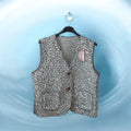 Gilet sans manches gris chiné